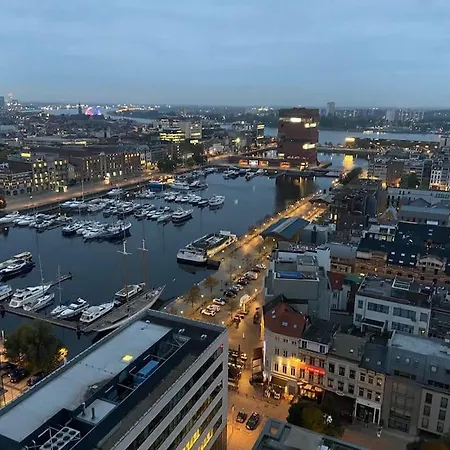 Apartment Uniek - Mooiste En Hoogste Uitzicht Op Antwerpen! - Incl Gratis Parking *